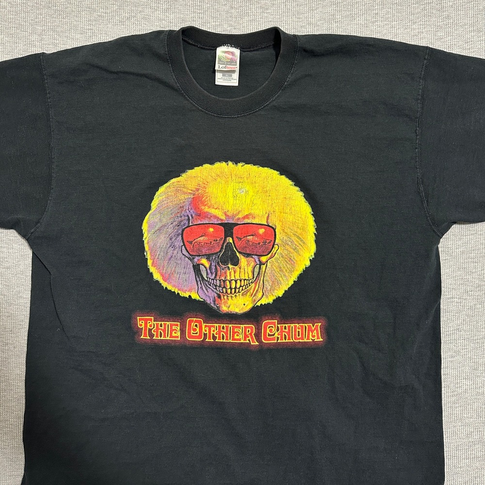 Fruit of the Loom Lofteez The Other Chum Skull Graphic Tee Black Mens Size XL - Picture 3 of 7